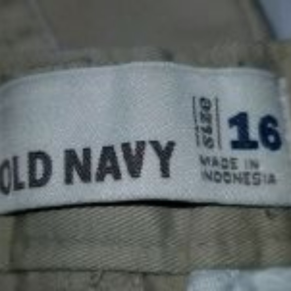 3 Pairs OLD NAVY Boys Khaki Uniform Shorts, Sz. 16 - Picture 3 of 3